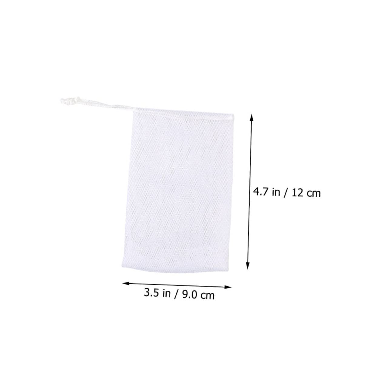 50pcs Double Layer Foaming Net Soap Pouch for Facial Cleansing for Handmade Soap Exfoliating and Shower Use