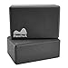 REEHUT Bloques de Yoga (1pc o 2pcs) - Bloque de Espuma EVA de Alta Densidad para Apoyar y Profundizar Las Poses, Mejorar la Fuerza y Ayudar en el Equilibrio y la Flexibilidad (Negro,2pc)