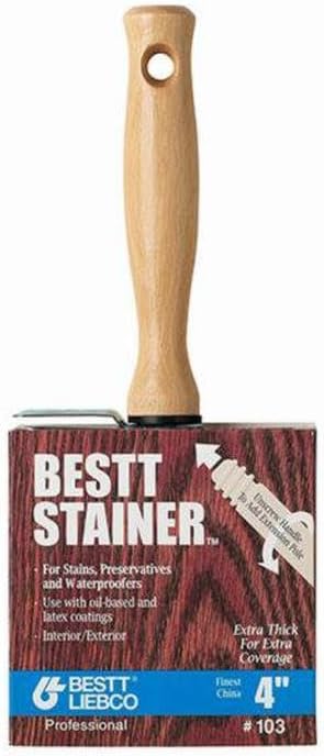 6-Pack of 4” Bestt Liebco #103 Master Bestt Stainer Block Paint Brush