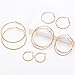 5 Pairs Gold Plated Stainless Steel Hoop Earrings for Women Hypoallergenic Large Small 14K Gold Plated Starry Sky Filigree Hoops Hoop Earrings Pack Lightweight Fashion Earrings Set