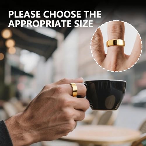 SX.man&sog Titanium Wedding Band for Men Women,Gold High Polished Solid Curved Edge Engagement Rings for Men and Women Exchange to Witness Each Other's Love 6