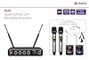 Chord XU4 Quad UHF Wireless Microphone System – 4 Mic Set with 2 Handheld & 2 Headset/Lapel Bodypack, Professional PA System for Karaoke, DJ, Fitness Class & Events UK #1