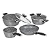 Jata Hogar BC4 Batería de Cocina, Aluminio Forjado, Gris, 24 cm