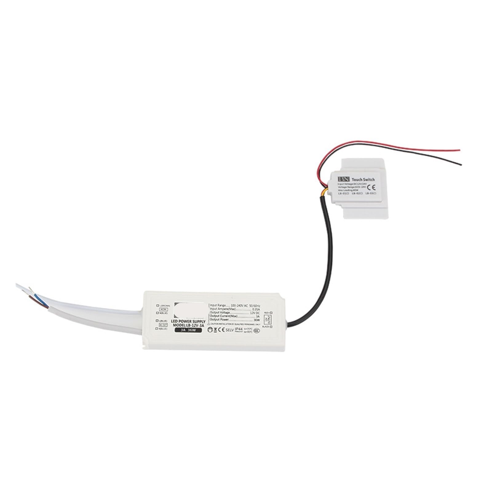 Transformateur 12V tension stable pour miroir salle de bain pilote LED 36W