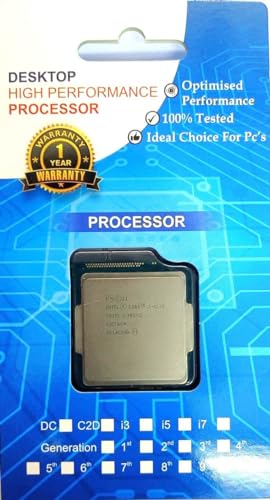 Image of Core i3-4170 (i3 4th Generation Processor) 3.70 Ghz for LGA 1150 Socket Desktop Processor for Desktop Pc (Silver) (Supports H81 Motherboard) AD