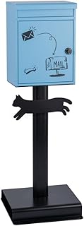 メールボックス ポスト ＜特許庁意匠登録＞おしゃれ 郵便ポスト置き型 郵便ポスト 郵便受け スタンドポスト 日本製 gspl-mailbox04-sbl-c (セレストブルー)