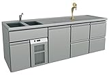 Ausschanktheke, 2545x700x900 mm, Umluftkühlung, 500 W,