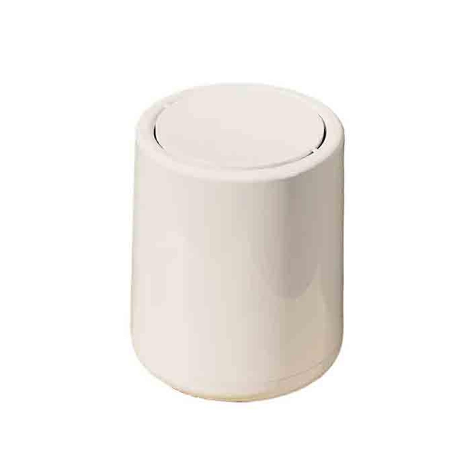 Waste Bins Large Capacity Household Garbage Bin With Lid Cute Living Room Bedroom Toilet Paper Basket(White)