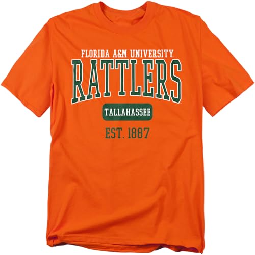 Florida A&M University Official Est. Date Unisex Adult T Shirt Orange Medium