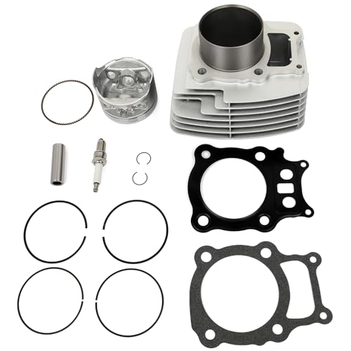 SCITOO Cylinder Head Piston Gasket Top End Rebuild Kit for Honda for Rancher 350 TRX350FE 4x4 ES 2000-2006, for Honda for Rancher 350 TRX350TM 2x4 2004-2006, 12100-HN5-670 13101-HN5-670 13111-HC0-000