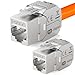 HB-DIGITAL 2x Keystone RJ45 CAT 7 Keystone Modul Schneidklemme (LSA) auf RJ45 Buchse STP bis zu 600MHz 10.000Mbit/s Einbaubuchse für CAT 5e/6/6a/7 Ethernet LAN Netzwerkkabel Patchpanel Netzwerkdose Buch Klemme günstig Kaufen-HB-DIGITAL 2x Keystone RJ45 CAT 7 Keystone Modul Schneidklemme (LSA) auf RJ45 Buchse STP bis zu 600MHz 10.000Mbit/s Einbaubuchse für CAT 5e/6/6a/7 Ethernet LAN Netzwerkkabel Patchpanel Netzwerkdose