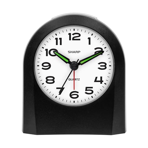 Sharp Silent Battery Analog Travel Alarm image