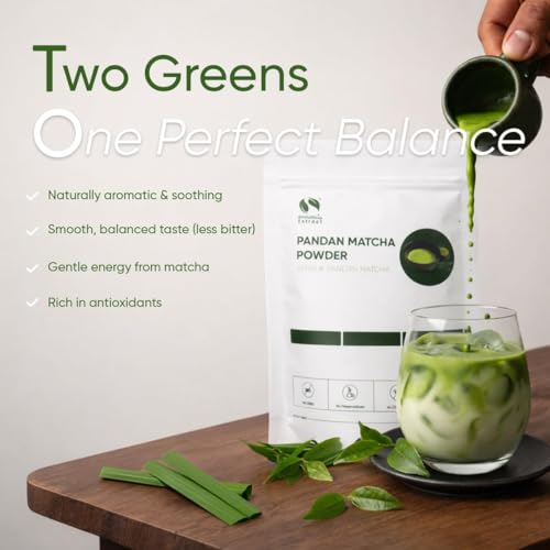 Polvo de té matcha pandan 200g sin azúcar miniatura 3
