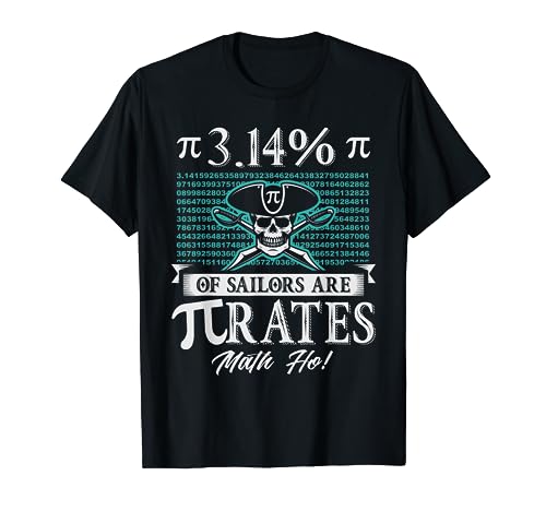 3.14% of Sailors Are Pirates Funny Math Geek Pi Day T-Shirt