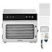 VEVOR Food Dehydrator Machine, 6 Stainless Steel Trays, 400W Electric Food Dryer with Adjustable Temperature & 24-Hour Timer, Food Dryer for Jerky, Meat, Fruit, Vegetables, Herbs, Dog Treats