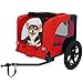 Zefvkip Pet Bike Trailer Dog Cart for Bicycle,Suitable for Small and Medium Pets, Easy Folding Cart Frame, Quick Release Wheel, Non-Slip Floor, Internal Leash