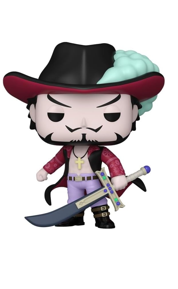 Funko One Piece Dracule Mihawk - Figura Pop esclusiva in vinile con protettore Pop 1521