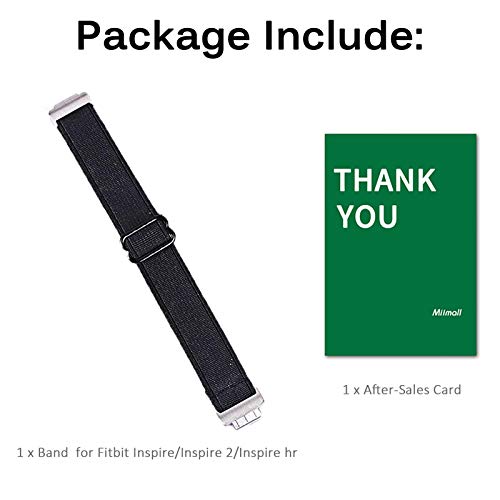 Miimall Pulseira compatível com Fitbit Inspire/Inspire 2/Inspire hr Band de tecido macio ajustável d
