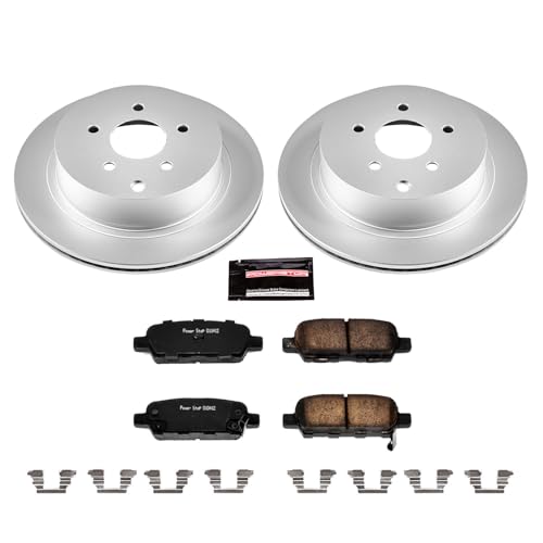 Image of PowerStop Z17 Brake Pad & Fully Coated Rotor Kit Rear CRK2427