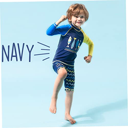 Adorainbow Conjunto De Chapéu Conjunto Maiô Bebê Camisas De Banho Para Meninos Shorts De Natação Cri