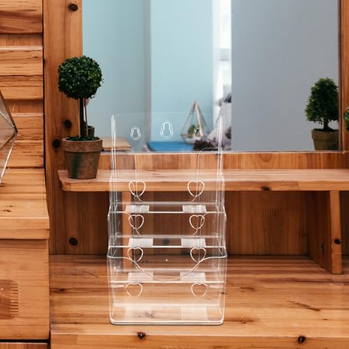 Support de bureau pour dossiers et catalogues transparent format A5 COHEALI