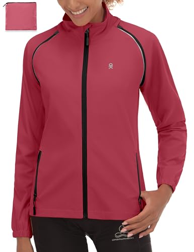 Image of Little Donkey Andy Women's UPF 50+ Cycling Jacket Windbreaker with Removable Sleeves
