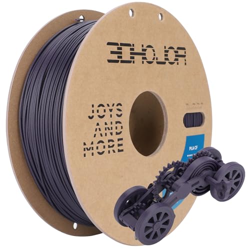 Image of 3DHoJor Carbon Fiber PLA Filament 1.75mm Purple 1KG, PLA-CF Filament 3D Printer Filament Dimensional Accuracy + /- 0.03mm, Fits for Most FDM 3D Printers-Purple