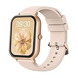 MONOMAM Classic スマートウォッチ レディース iphone対応 アンドロイド対応 小さめ バンド幅20mm メンズ 活動量計 Line 着信通知（BEIGE）