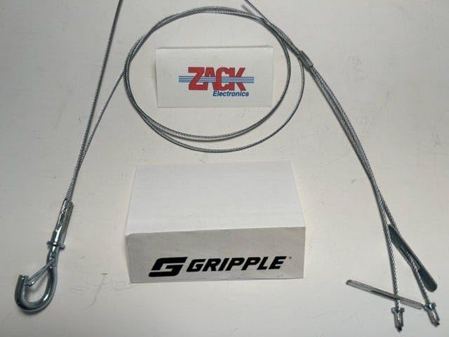 GRIPPLE® Standard Hanger/Y-fit Mini Hook, No. 1, Max 25 lbs.5 feet Long,Sold 10/ Zack Bag (MHG)