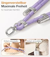 TORRAS Universal Handykette Verstellbar, Robust Anti-Verlust Nylonband Lila – Ansicht 2