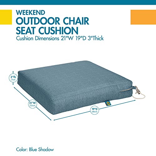 Coussin de siège imperméable extérieur 53x48 lavable pour chaise de terrasse
