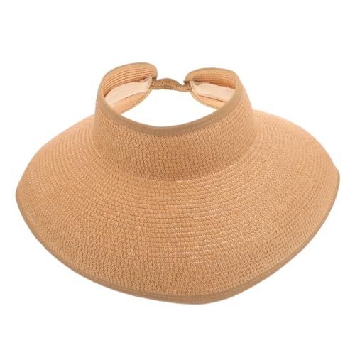BESPORTBLE Summer Women Wide Brim Sun Visor Hat Lightweight UV Protection Straw Beach Hat for Outdoor Activities and Travel