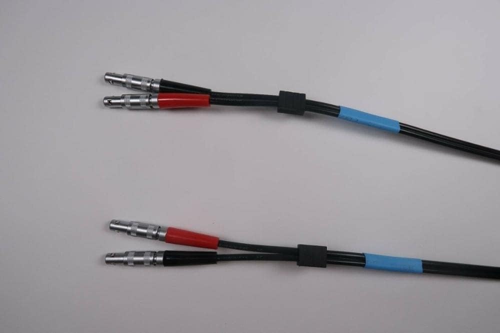Cable UT coaxial Industrial Doble RG174, Compatible con LEMO 00 a LEMO 00, for Instrumentos de Prueba no destructivos