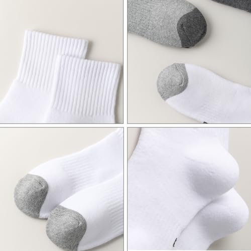 Womens Athletic Ankle Socks Thick Cotton Running Socks Moisture Wicking Sock4