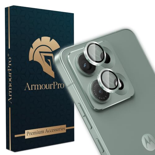 Image of ArmourPro Camera Rings Tempered Glass for Motorola Edge 70 Max, Tough HD Individual Aluminum Alloy Rings 9H Camera Cover, Scratch-Resistant,Camera Lens Protection| Green, 1 Pack