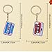 Metacipher 20Pcs Cute Acrylic Cassette Tape keychains 70s 80s 90s Colorful Retro Tape Recorder keyrings Funny Jukebox Charms Music Themed Party Gift for Men Women