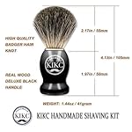 Hand Crafted Pure Badger Shaving Brush for Wet Shave, Soft Bristle, Wood Handle Black Color, Best Gift for Bearded Man - Image 4