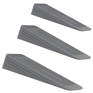 Door Stop |Pack of 3| Anti-Skid, Durable, and Heavy Duty Rubber Door Stoppers | Grey| Ideal for All Types of Surfaces…