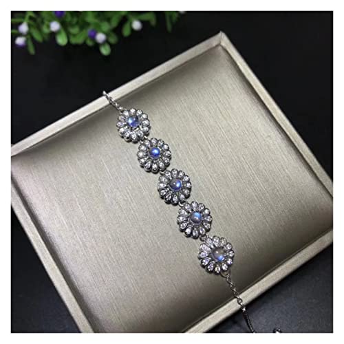 Pierre de Lune Bleu Clair naturel : bijoux de fête tendance pour femme