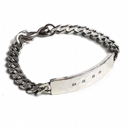[ビビファイ] ブレスレット キヘイチェーン シルバー Hallmarks ID Bracelet/Mirror Finish (M)
