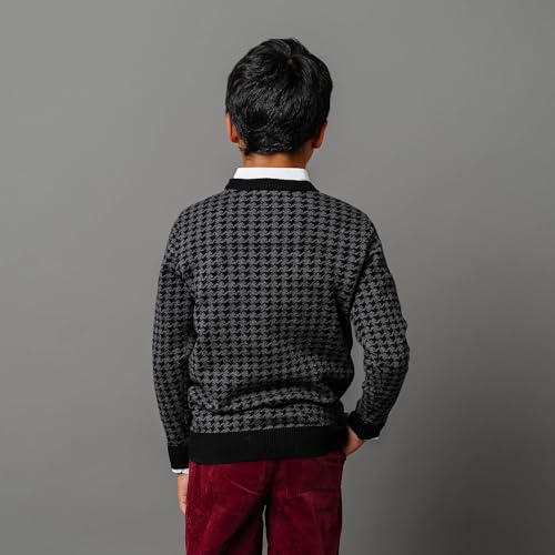 Image of Hope & Henry Boys' Long Sleeve Crew Neck Pullover Sweater