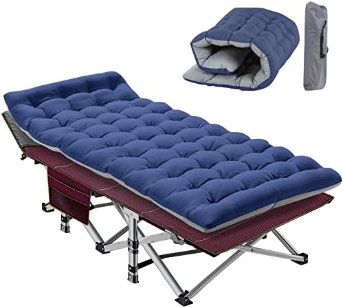 Slsy Folding Camping Cot, Folding Cot Camping Cot for Adults Portable Folding Outdoor Cot with Carry Bags for Outdoor Travel Camp Beach Vacation