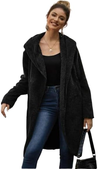 بالطو شتوي نسائي أسود