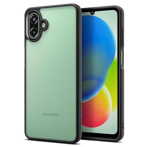 Image of Spigen Essential Sand Crystal | Samsung Galaxy M17e 5G /F70e 5G /A07 5G Case [Transparent] [Black Bumper] Galaxy M17e 5G /F70e 5G /A07 5G Back Cover | TPU+PC - Matte Black