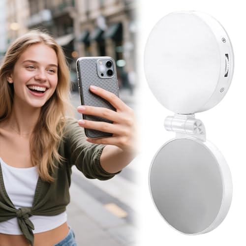 Luz para Selfie para teléfono | Luz LED magnética para teléfono Selfie, Recargable, 3 Modos de Dispositivos, para fotografía, grabación de vlog, cámara de Maquillaje, transmisión en, Viajes - imagen 3