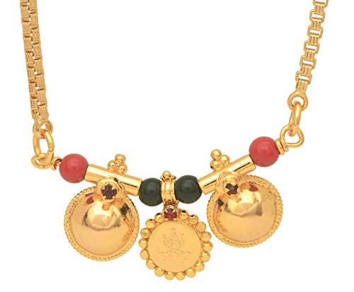 Image of Radha's Creations Golden Brass Mangalsutra Length 30.00 inches for Women