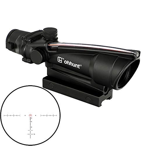 ohhunt 5X35 Real Fiber Scope Red or Green Horseshoe Reticle Tactical Optical Sights