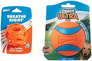 Chuckit! Air Fetch Dog Ball Durable Rubber Dog Toy Launcher Compatible Dog Balls, 2 Pack, Small