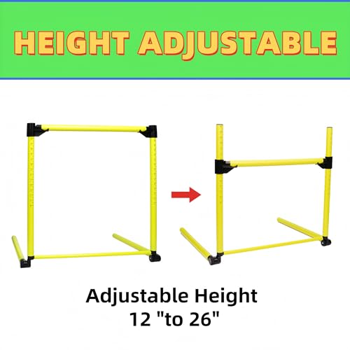 image for CTYYPYUYU Adjustable Height Hurdles Training Equipment, 3Pcs Practice 