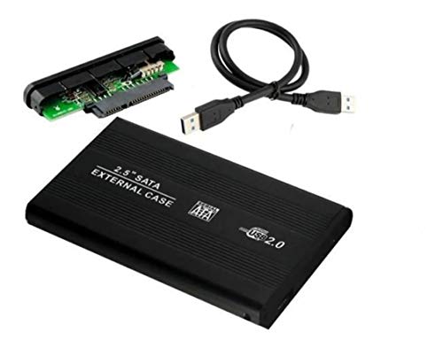 Case Gaveta para HD Externo USB 2.0 2,5 Pol SATA Plug and Play Preto F3 - CS-U2
